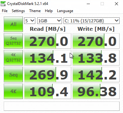 Azure CrystalDiskMark testing