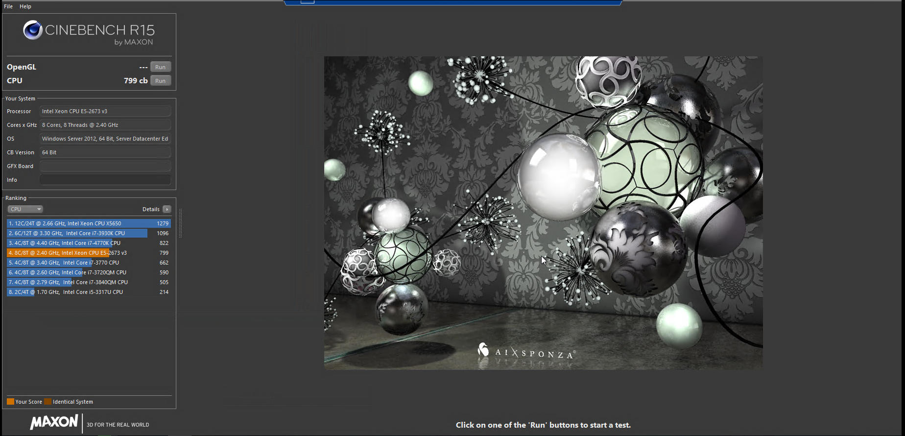 Тестирование Azure Cinebench