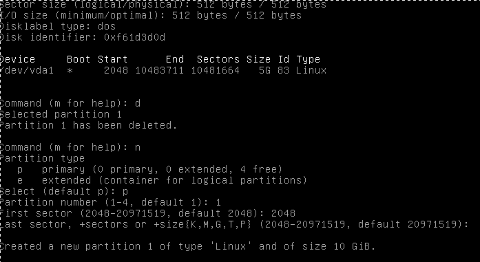 Add disk space linux server