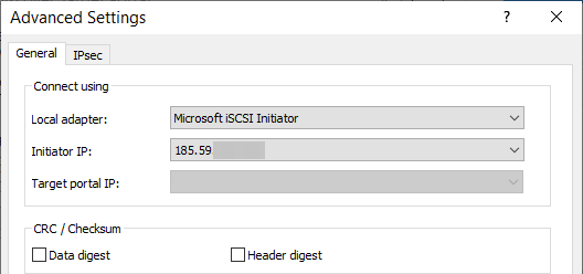 Подключение iSCSI