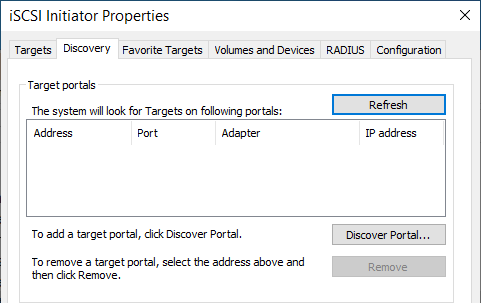 Подключение iSCSI