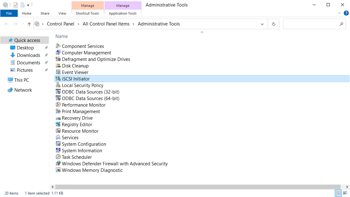 Подключение iSCSI