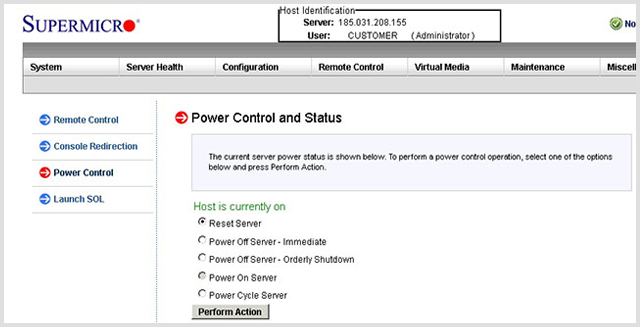 Server management