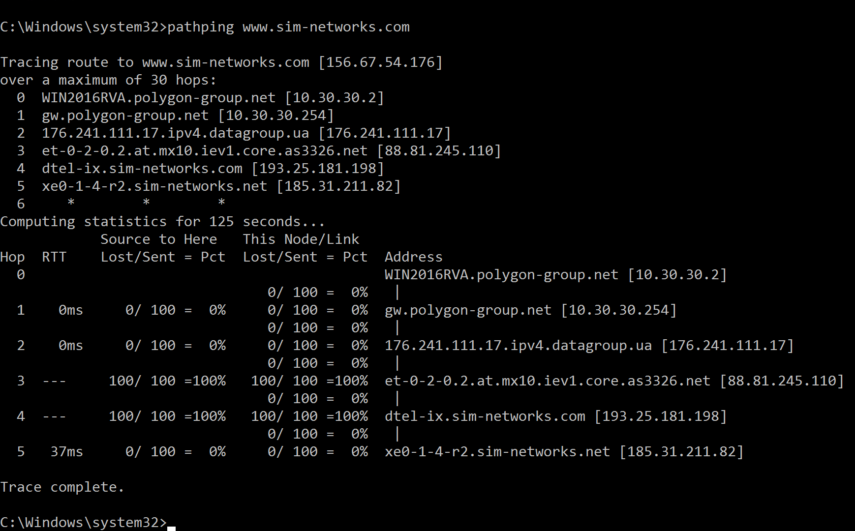 Diagnosing Network Availability Issues