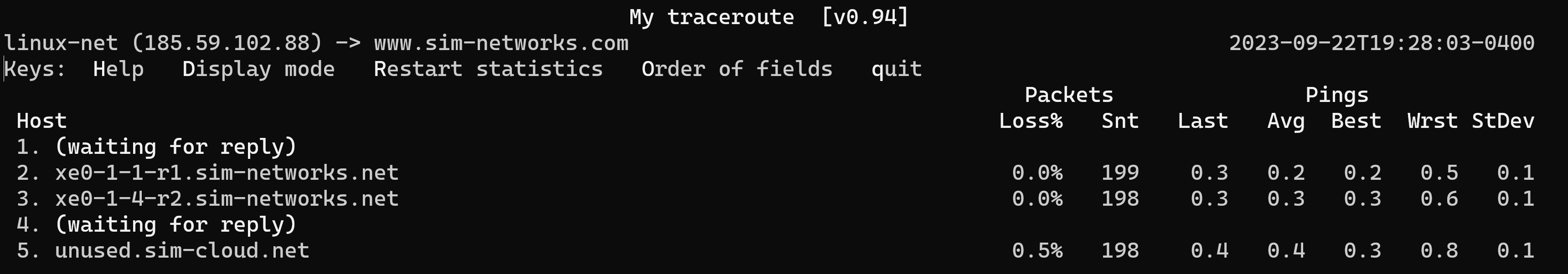 Diagnosing Network Availability Issues