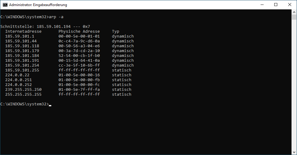 Network connection diagnostics