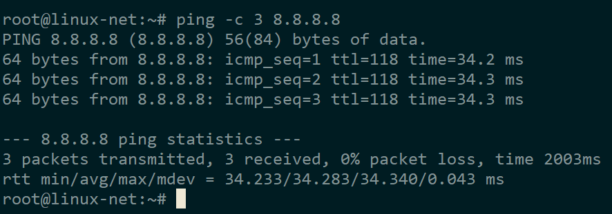 Network connection diagnostics