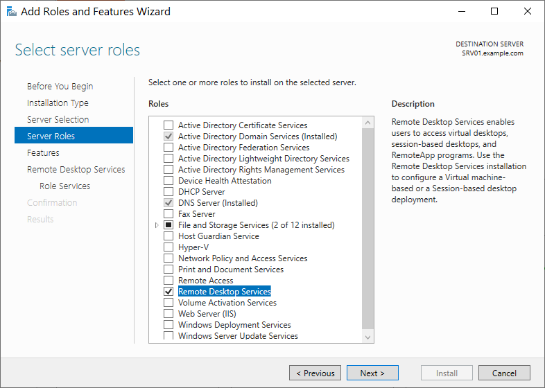 Setting up a terminal server